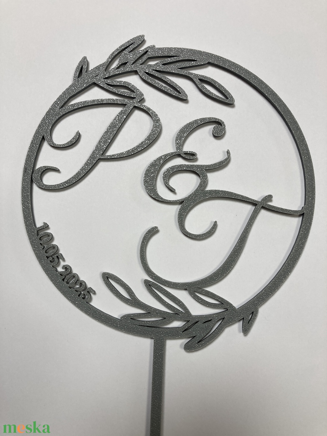 Esküvői torta beszúró monogrammos - esküvő - dekoráció - sütidísz - Meska.hu Esküvői torta beszúró monogrammos - esküvő - dekoráció - sütidísz - Meska.hu