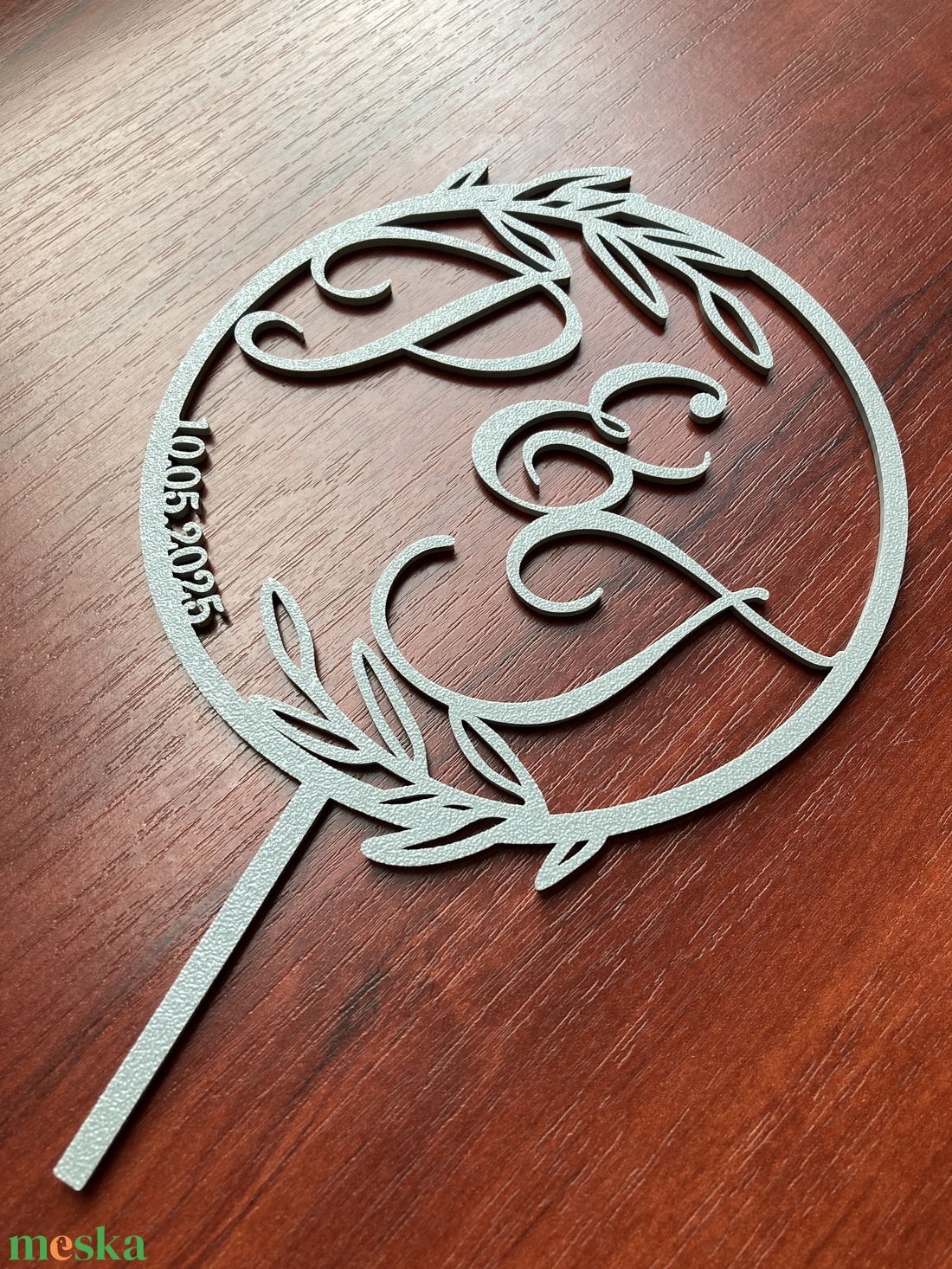 Esküvői torta beszúró monogrammos - esküvő - dekoráció - sütidísz - Meska.hu Esküvői torta beszúró monogrammos - esküvő - dekoráció - sütidísz - Meska.hu