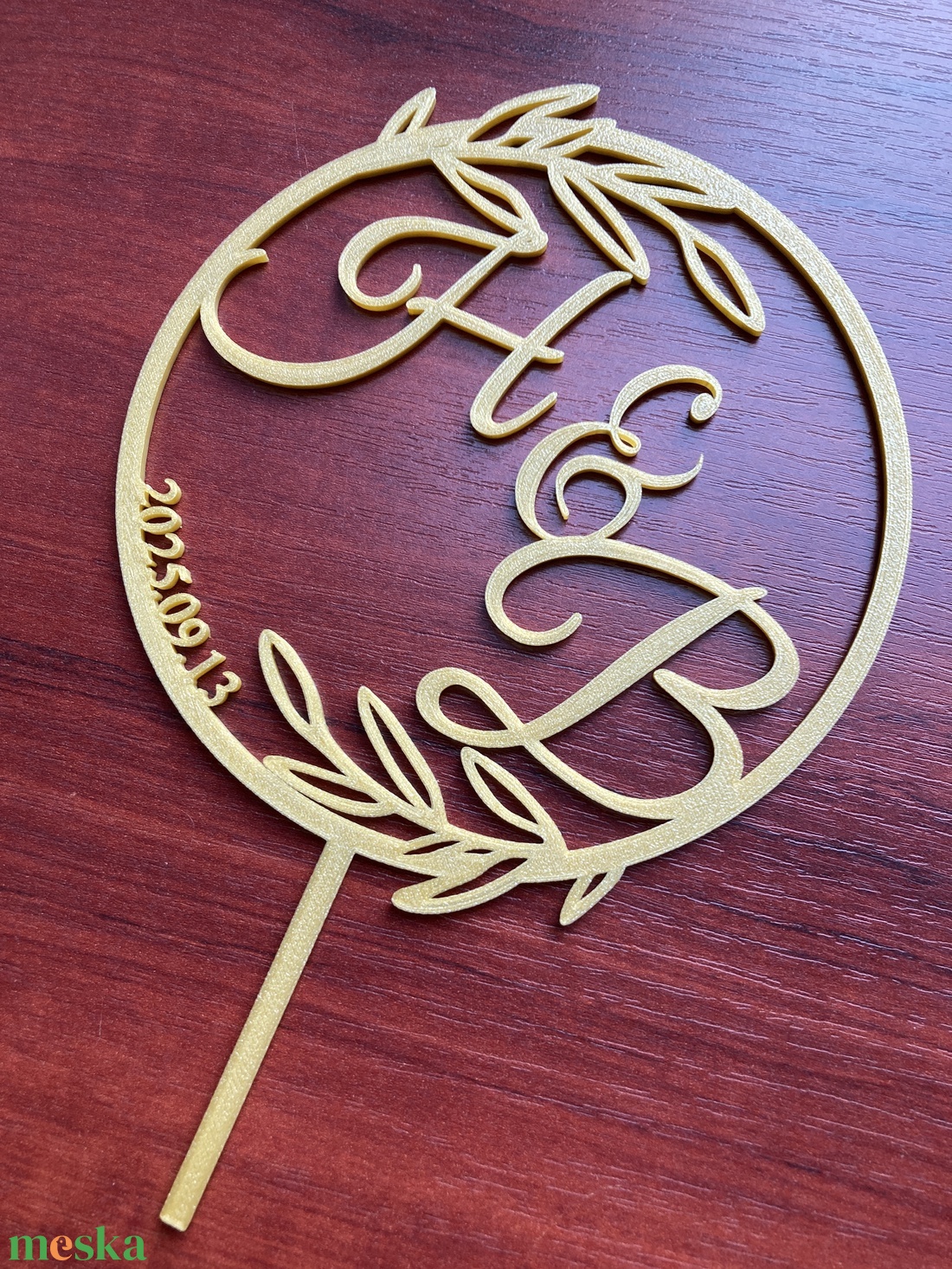 Esküvői torta beszúró monogrammos - esküvő - dekoráció - sütidísz - Meska.hu Esküvői torta beszúró monogrammos - esküvő - dekoráció - sütidísz - Meska.hu