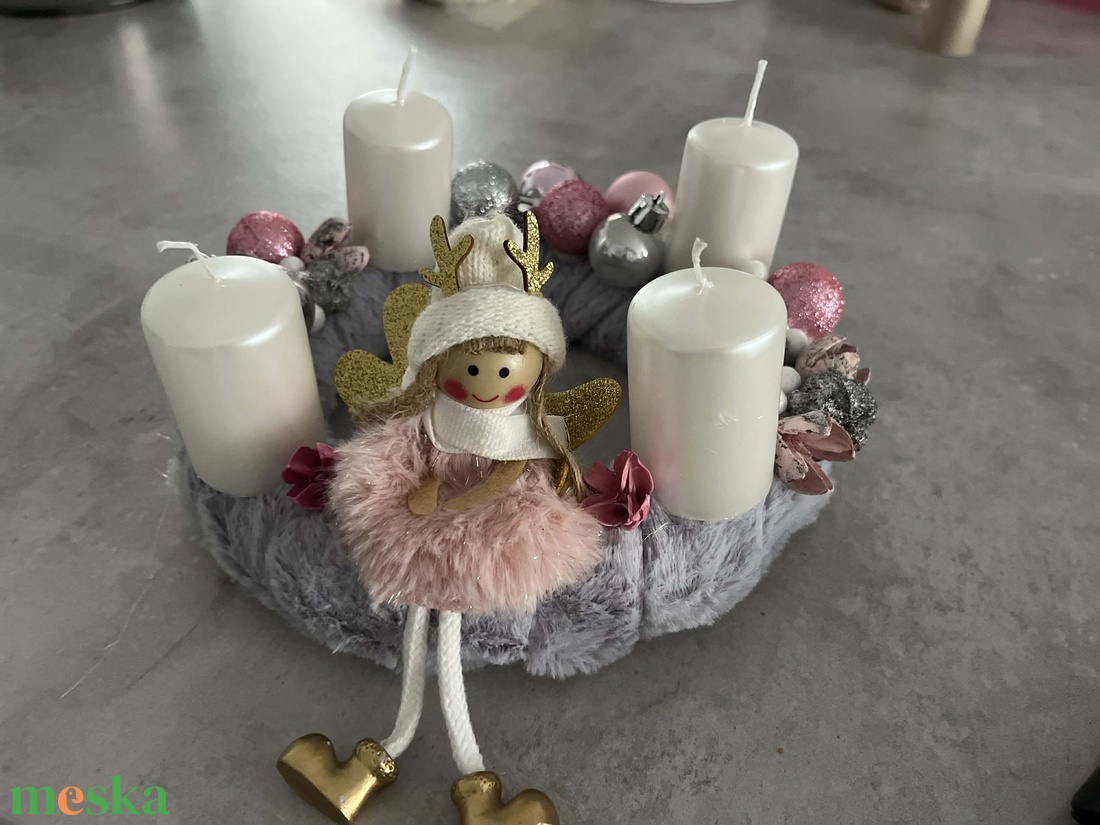 Adventi asztaldísz - karácsony - adventi díszek - adventi asztaldísz - Meska.hu