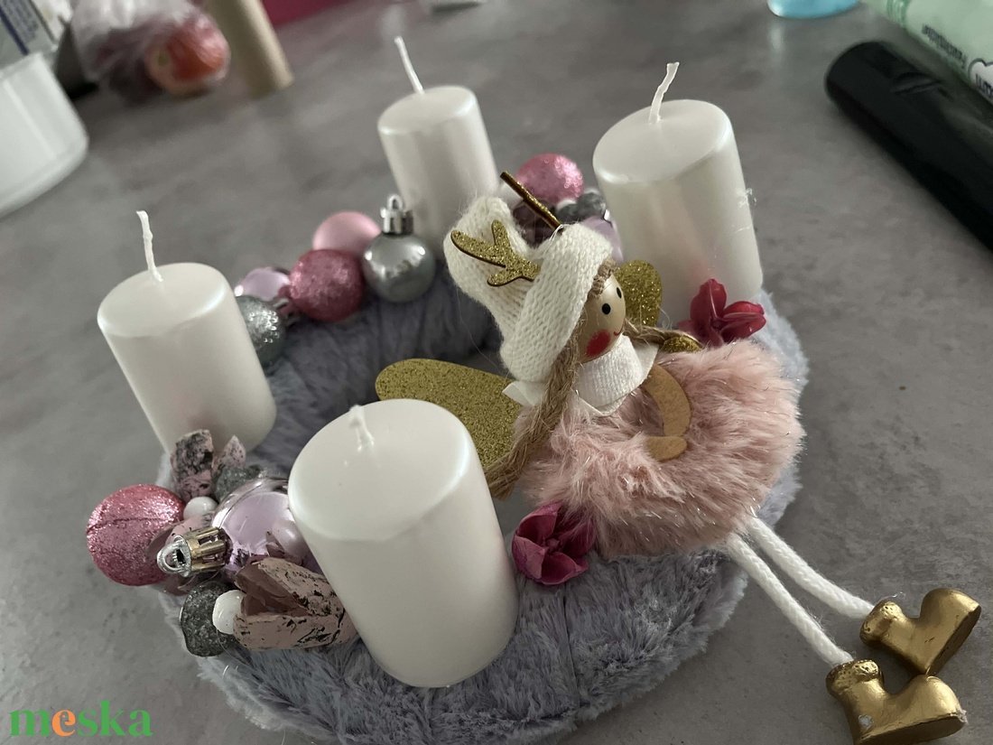 Adventi asztaldísz - karácsony - adventi díszek - adventi asztaldísz - Meska.hu