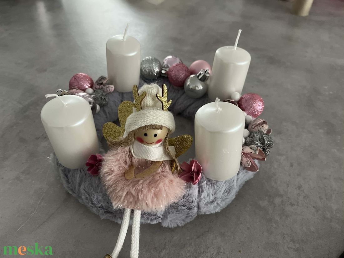 Adventi asztaldísz - karácsony - adventi díszek - adventi asztaldísz - Meska.hu