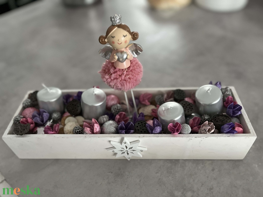 Adventi asztaldísz - karácsony - adventi díszek - adventi asztaldísz - Meska.hu