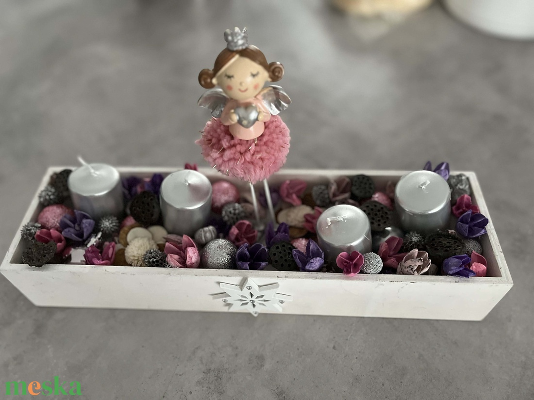 Adventi asztaldísz - karácsony - adventi díszek - adventi asztaldísz - Meska.hu