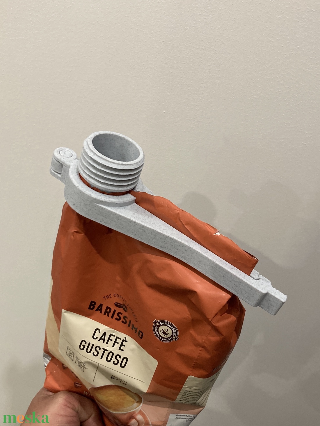 Kávés zacskó záró csipesz - otthon & életmód - konyhafelszerelés, tálalás - konyhai tárolás - tea & kávé tárolás - Meska.hu