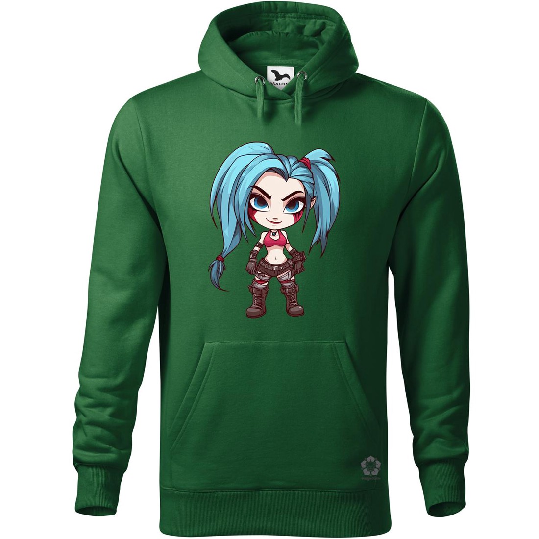Chibi Jinx v3 - ruha & divat - férfi ruha - férfi pulóver - Meska.hu