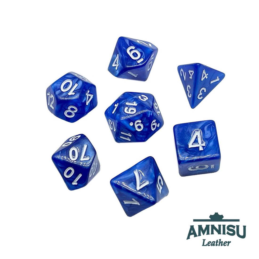 Kék márványos műanyag kockaszett - játék & sport - szerepjáték - Meska.hu