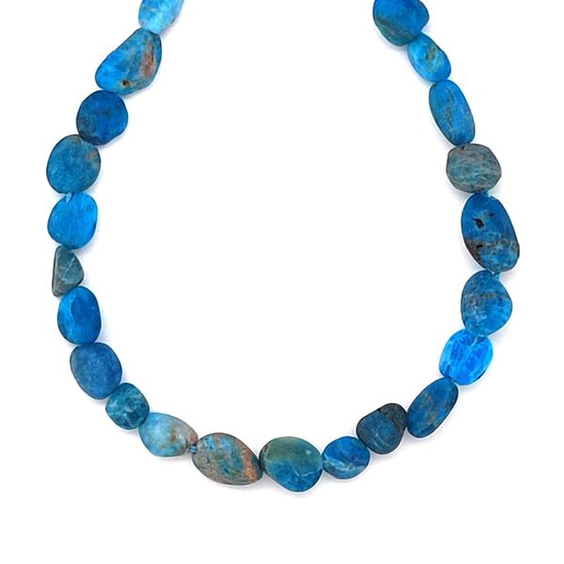 Apatit matt pebble 6-10mm  ékszerkészítő alapanyag (füzér) - kellékek & szerszámok - ásvány alapanyag - ásványfüzér - Meska.hu