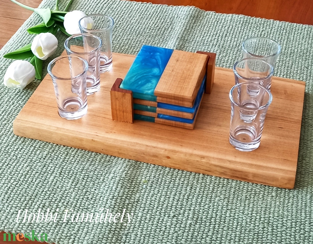 Pálinka kínáló - otthon & életmód - konyhafelszerelés, tálalás - tálalás - kínálótál - Meska.hu