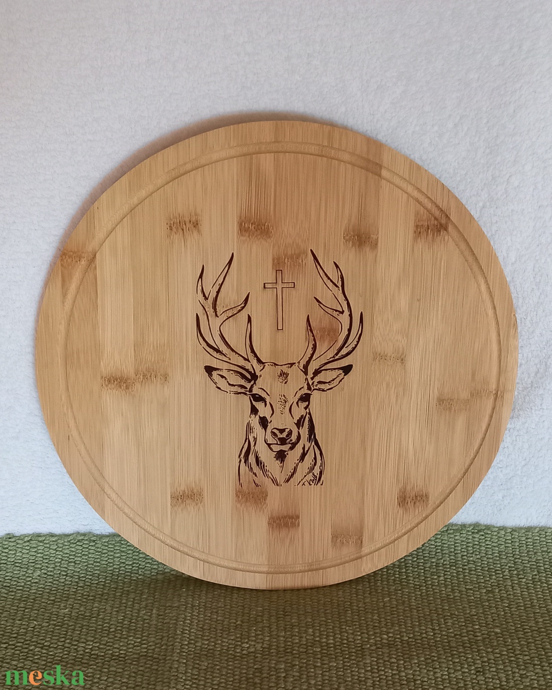 Kerek vágódeszka - otthon & életmód - konyhafelszerelés, tálalás - sütés, főzés - vágódeszka - Meska.hu