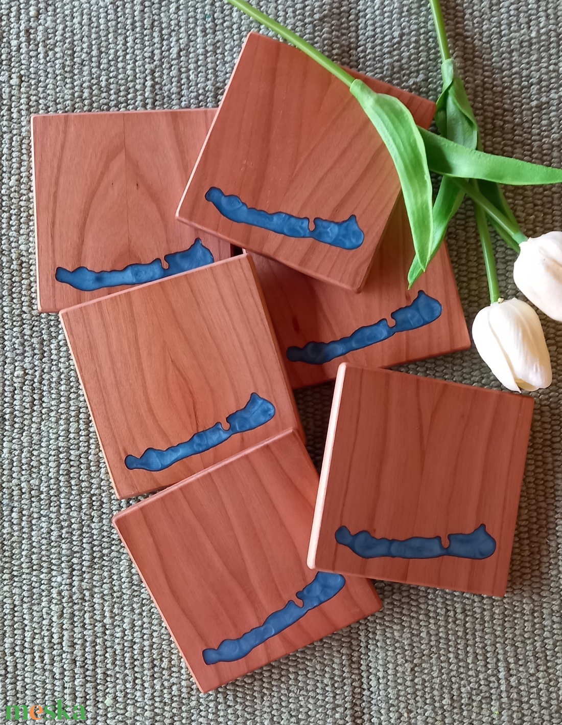 Balaton poháralátét - otthon & életmód - konyhafelszerelés, tálalás - tálalás - tányér- és poháralátét - Meska.hu