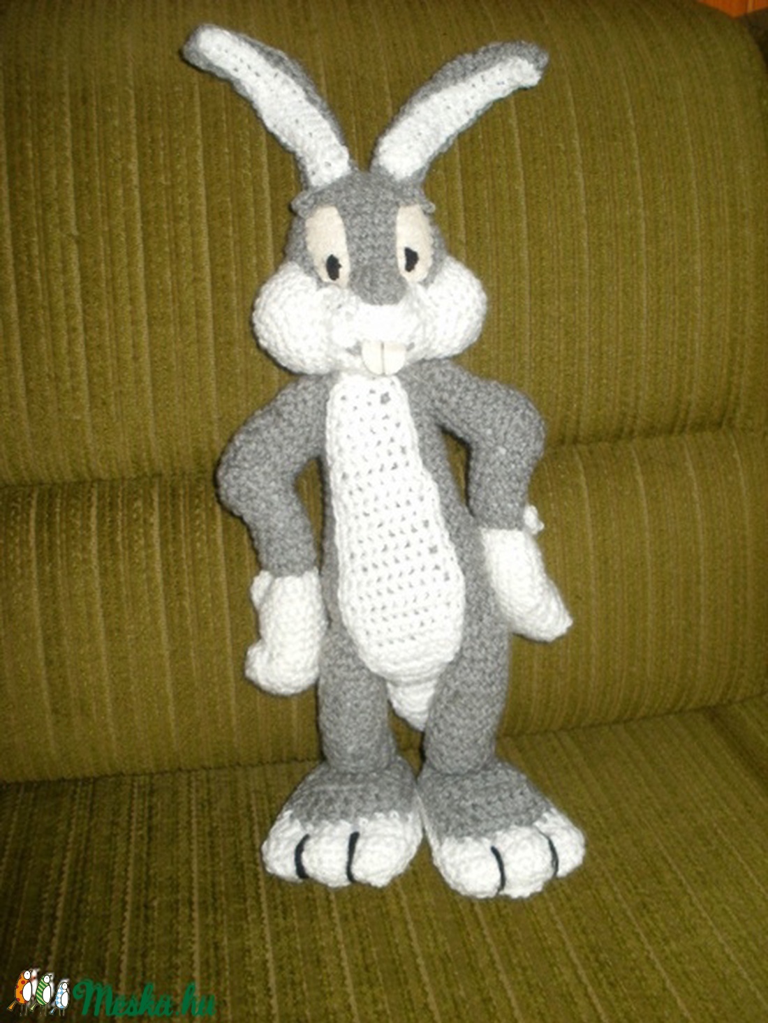 Horgolt nyuszi  Tapsi Hapsi  - játék & sport - plüssállat & játékfigura - plüss mesefigurák - Meska.hu