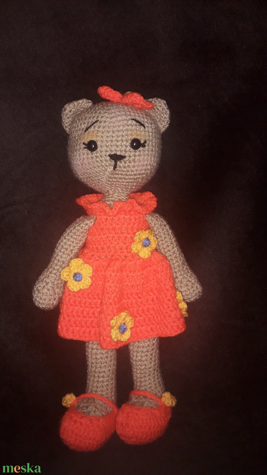 Horgolt cicalány - játék & sport - plüssállat & játékfigura - cica - Meska.hu