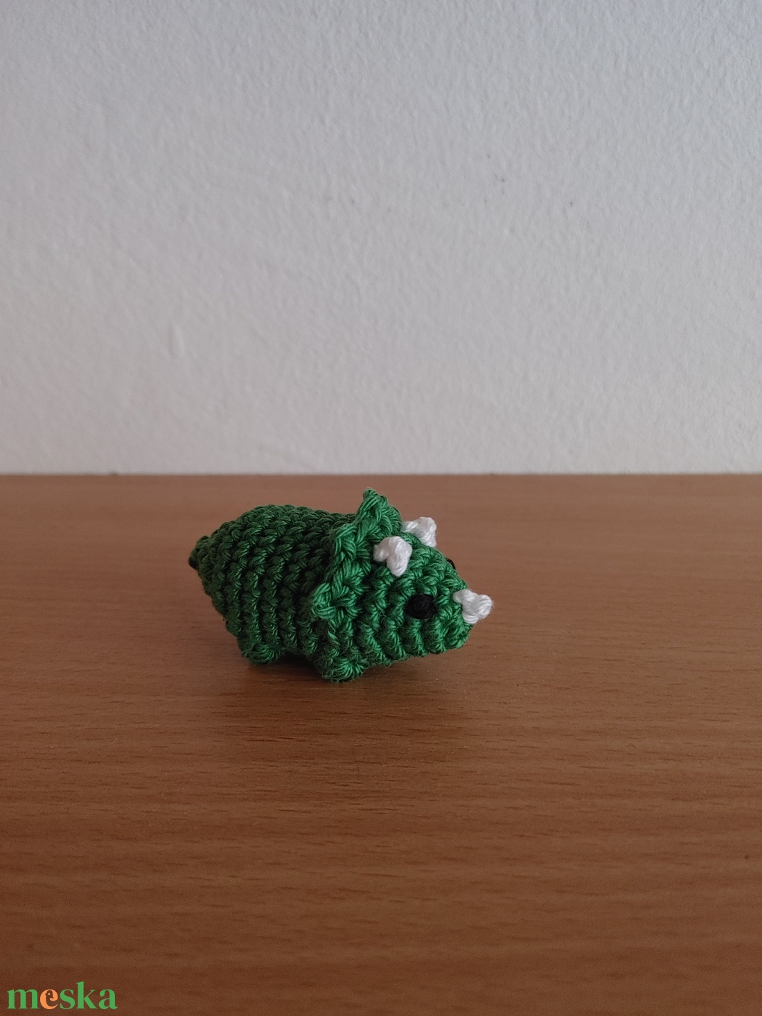 Horgolt mini dínó (Triceratops) - amigurumi figura - játék & sport - plüssállat & játékfigura - plüss dínók - Meska.hu