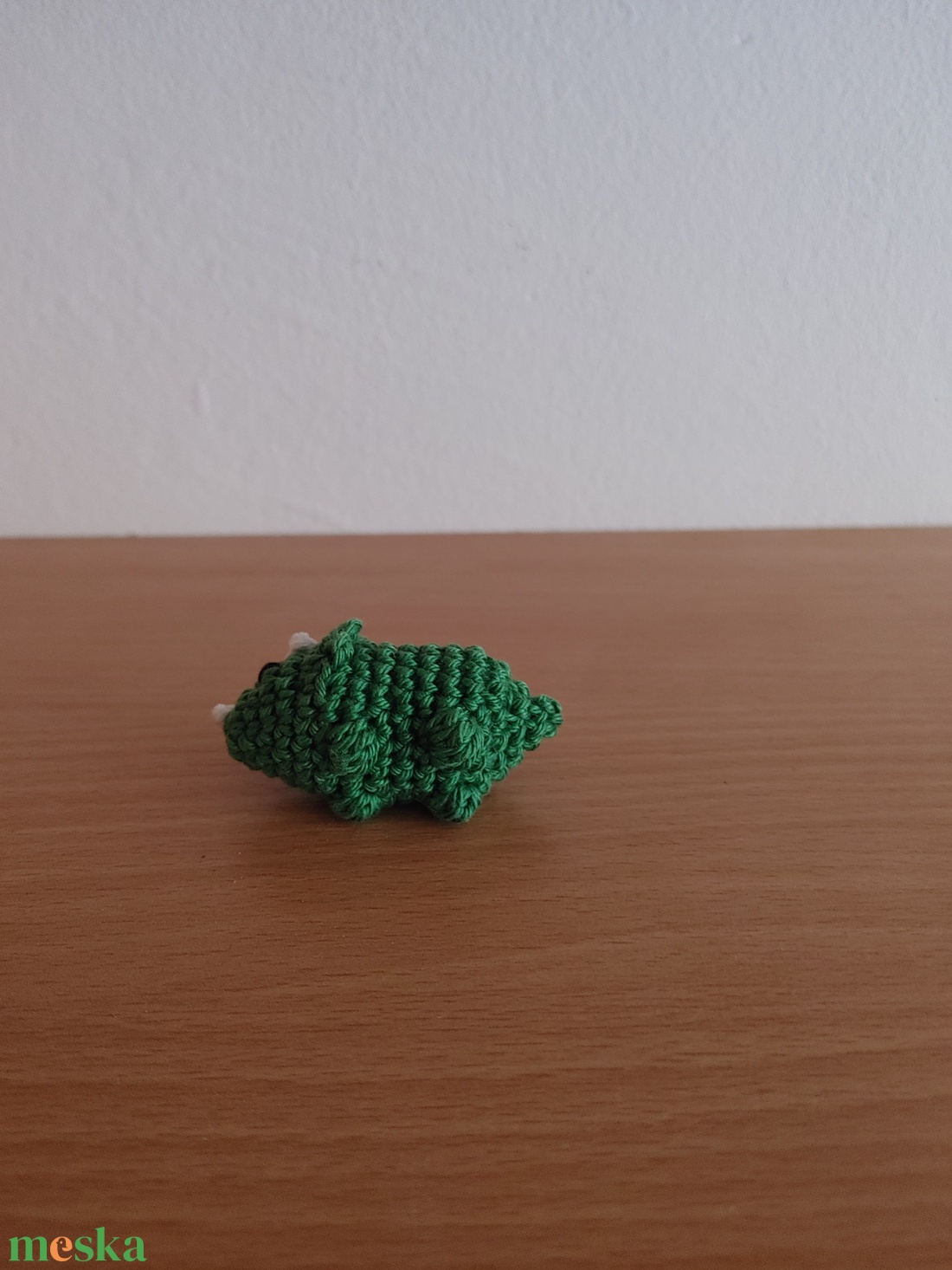 Horgolt mini dínó (Triceratops) - amigurumi figura - játék & sport - plüssállat & játékfigura - plüss dínók - Meska.hu