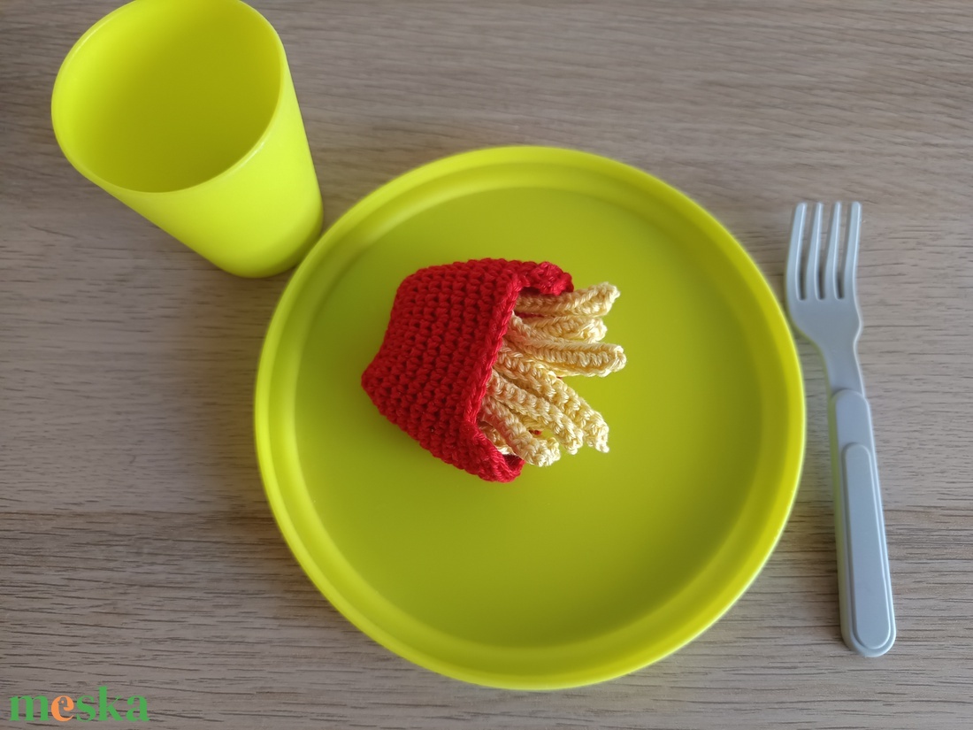 Horgolt sültkrumpli (amigurumi játék) - játék & sport - gyerekkonyha - játék ételek - Meska.hu