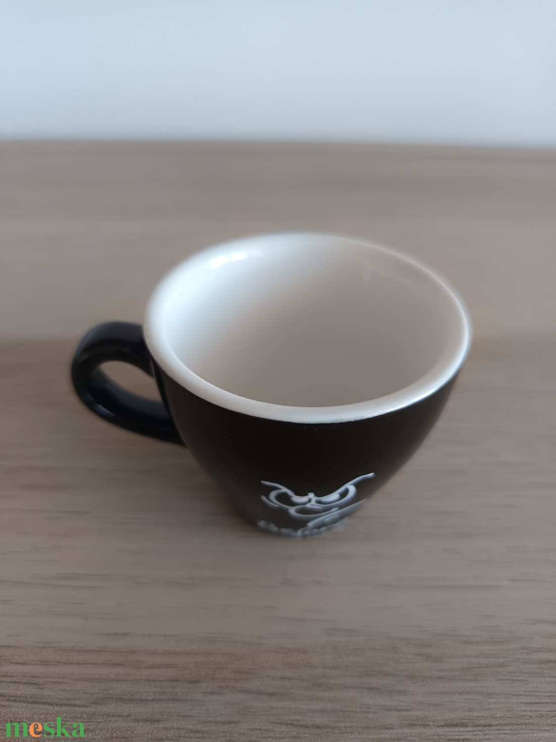Before/After - Kézzel festett espresso csésze (Fekete) - otthon & életmód - konyhafelszerelés, tálalás - tálalás - bögre & csésze - Meska.hu