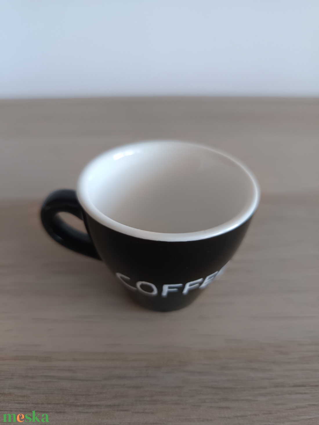 COFFEE � Kézzel festett, feliratos espresso csésze (Fekete) - otthon & életmód - konyhafelszerelés, tálalás - tálalás - bögre & csésze - Meska.hu
