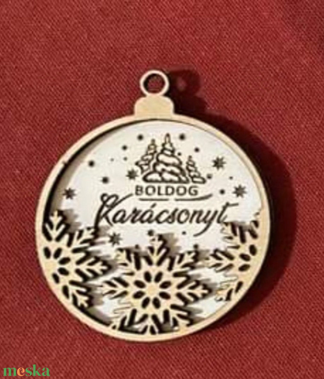 Kétrétegű karácsonyfadísz  csomag - karácsony - karácsonyi lakásdekoráció - karácsonyfadíszek - Meska.hu