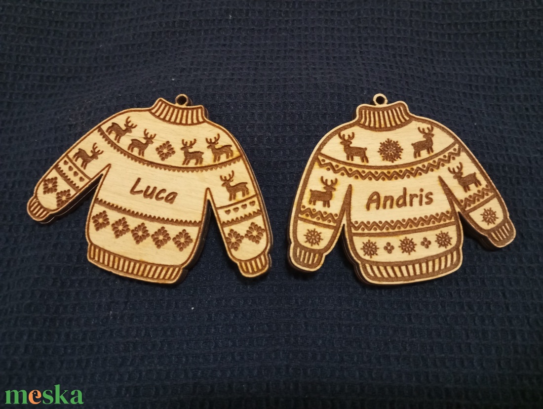 2 oldalas karácsonyfadísz - karácsony - karácsonyi lakásdekoráció - karácsonyfadíszek - Meska.hu