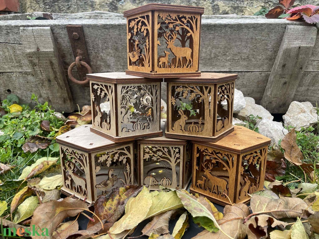 Állat mintás lámpás - otthon & életmód - dekoráció - asztal és polc dekoráció - asztaldísz - Meska.hu