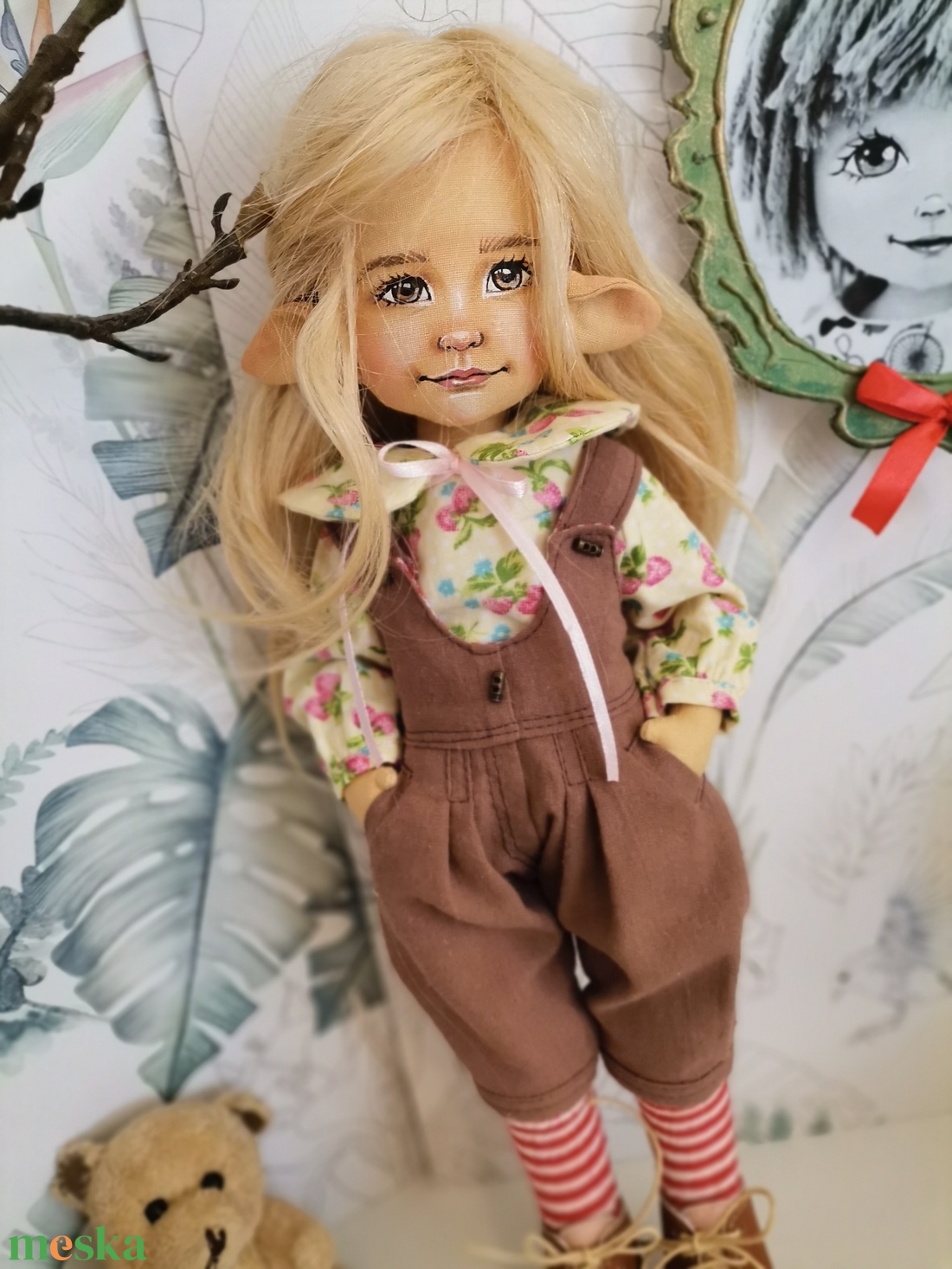 Mézike, a félszerzet - artdoll - baba - manó - játék & sport - baba & babaház - baba - Meska.hu