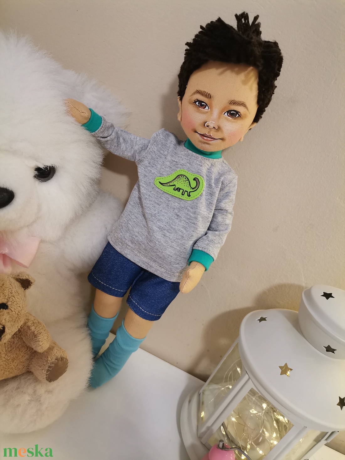 Hasonmás ragdoll - 32 cm fonalhajjal - játék & sport - baba & babaház - baba - Meska.hu