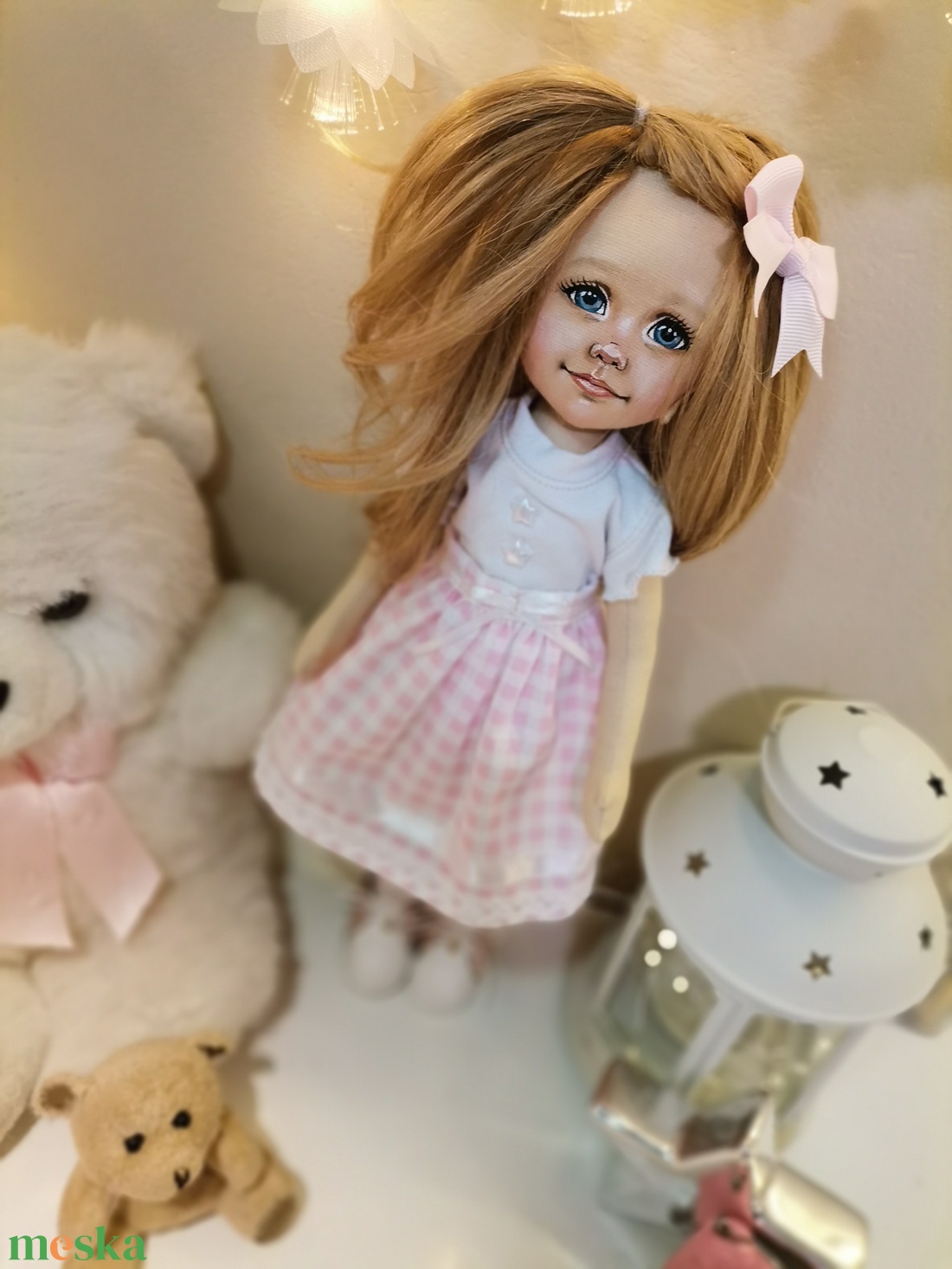 Hasonmás ragdoll - 32 cm moherhajjal - játék & sport - baba & babaház - baba - Meska.hu