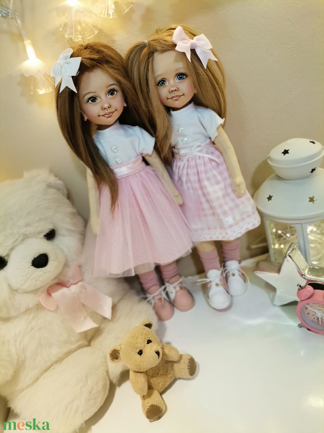 Hasonmás ragdoll - 32 cm moherhajjal - játék & sport - baba & babaház - baba - Meska.hu