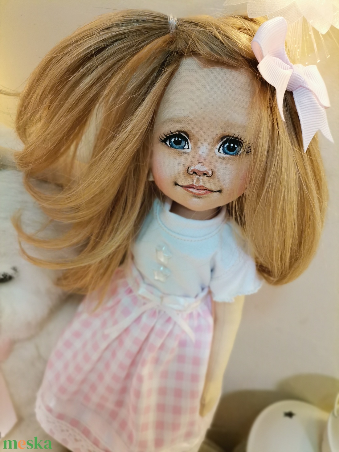 Hasonmás ragdoll - 32 cm moherhajjal - játék & sport - baba & babaház - baba - Meska.hu