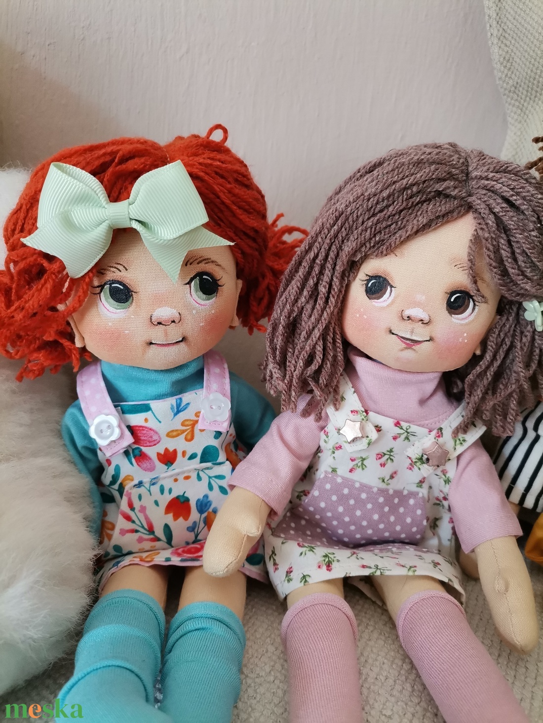 Cica csoport - Évike ragdoll, textil baba - otthon & életmód - dekoráció - dísztárgy - Meska.hu