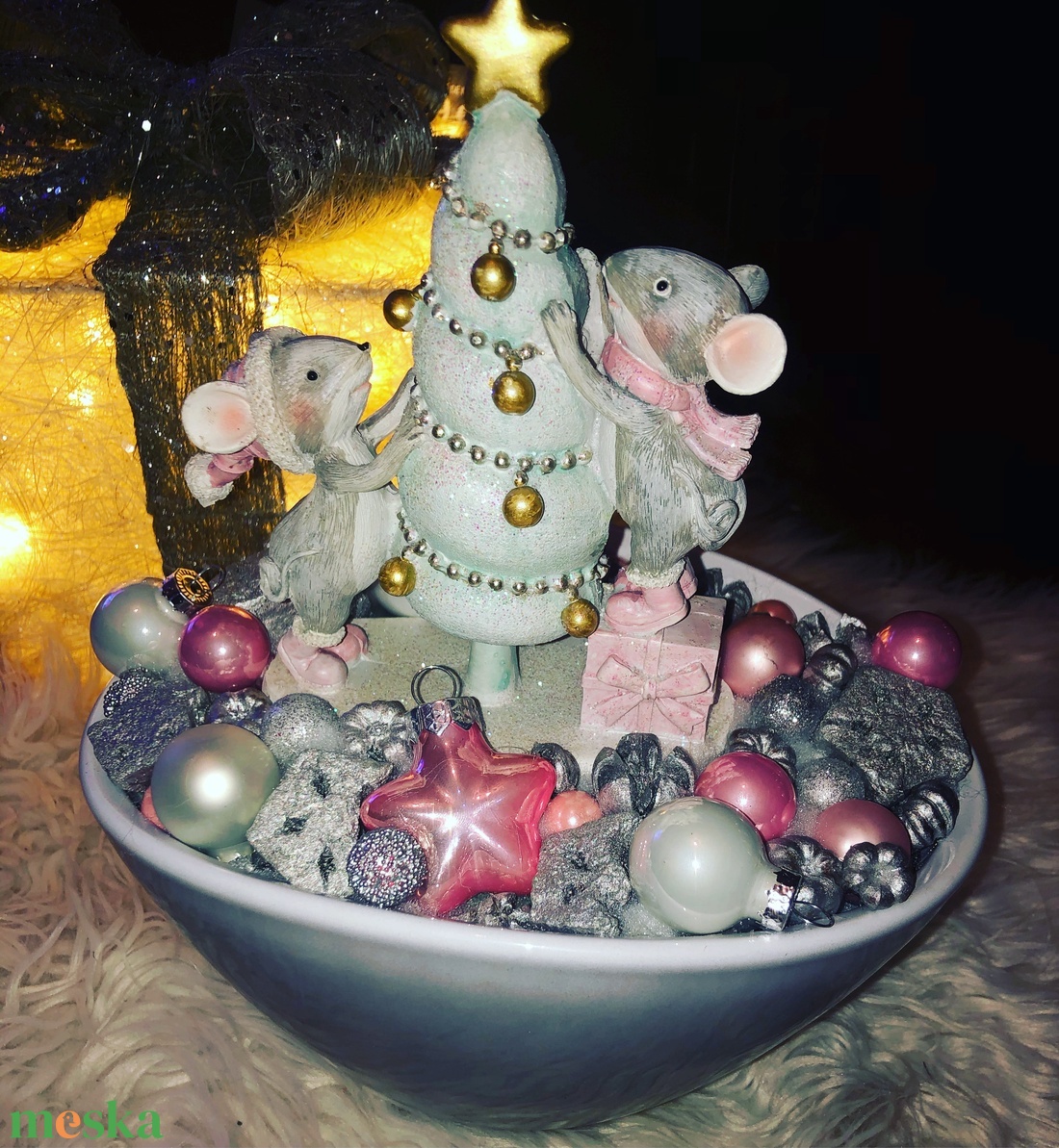 Egérkék karácsonya adventi dísz - karácsony - karácsonyi lakásdekoráció - ünnepi asztaldekoráció - Meska.hu Egérkék karácsonya adventi dísz - karácsony - karácsonyi lakásdekoráció - ünnepi asztaldekoráció - Meska.hu