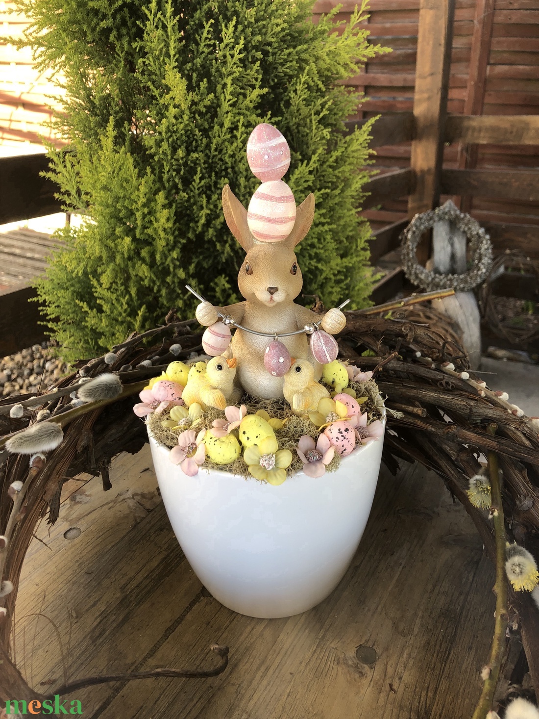 Tavaszi asztaldísz - otthon & életmód - dekoráció - asztal és polc dekoráció - asztaldísz - Meska.hu