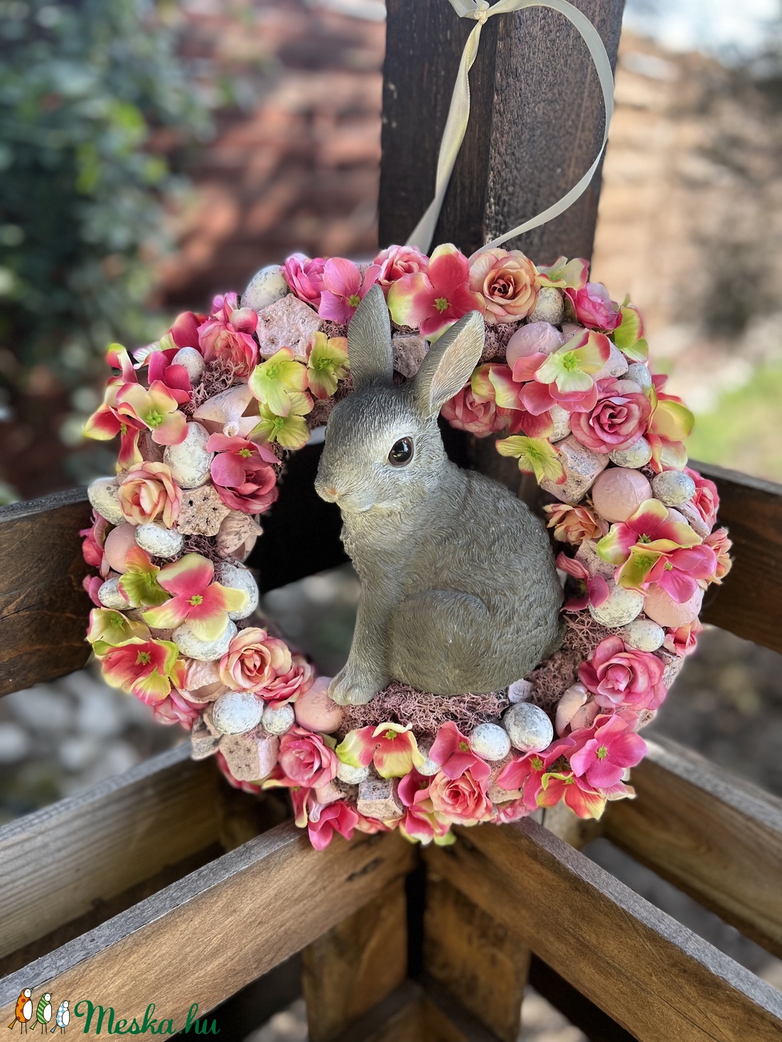 Nagy nyuszis ajtódísz - otthon & életmód - dekoráció - Meska.hu