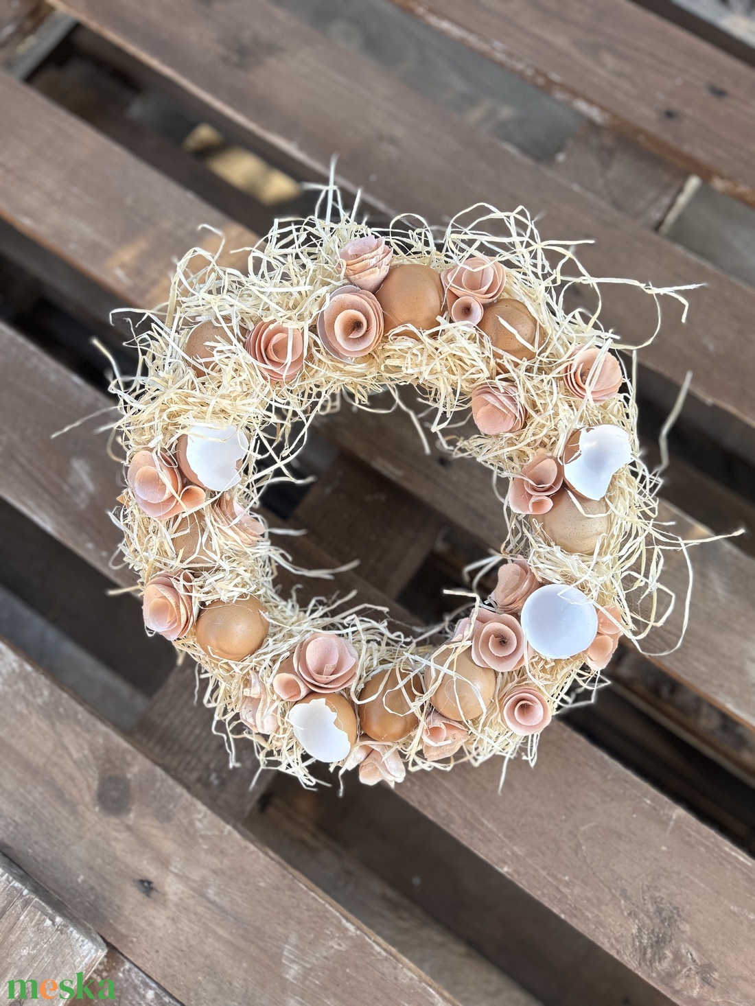 Natúr tavaszi ajtódísz - otthon & életmód - dekoráció - ajtó- és ablak dekoráció - ajtódísz & kopogtató - Meska.hu