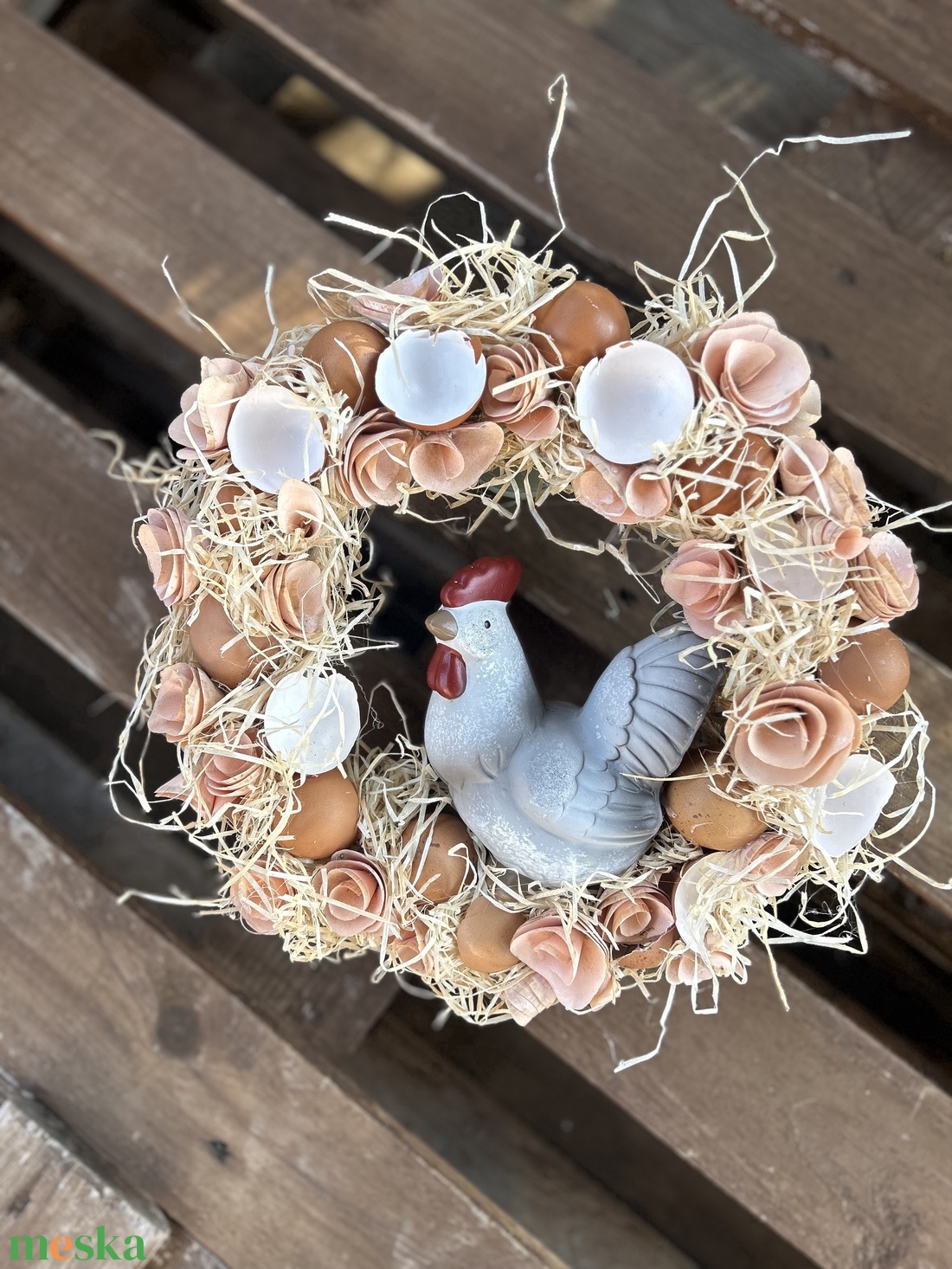 Tyúkudvar ajtódísz - otthon & életmód - dekoráció - ajtó- és ablak dekoráció - ajtódísz & kopogtató - Meska.hu