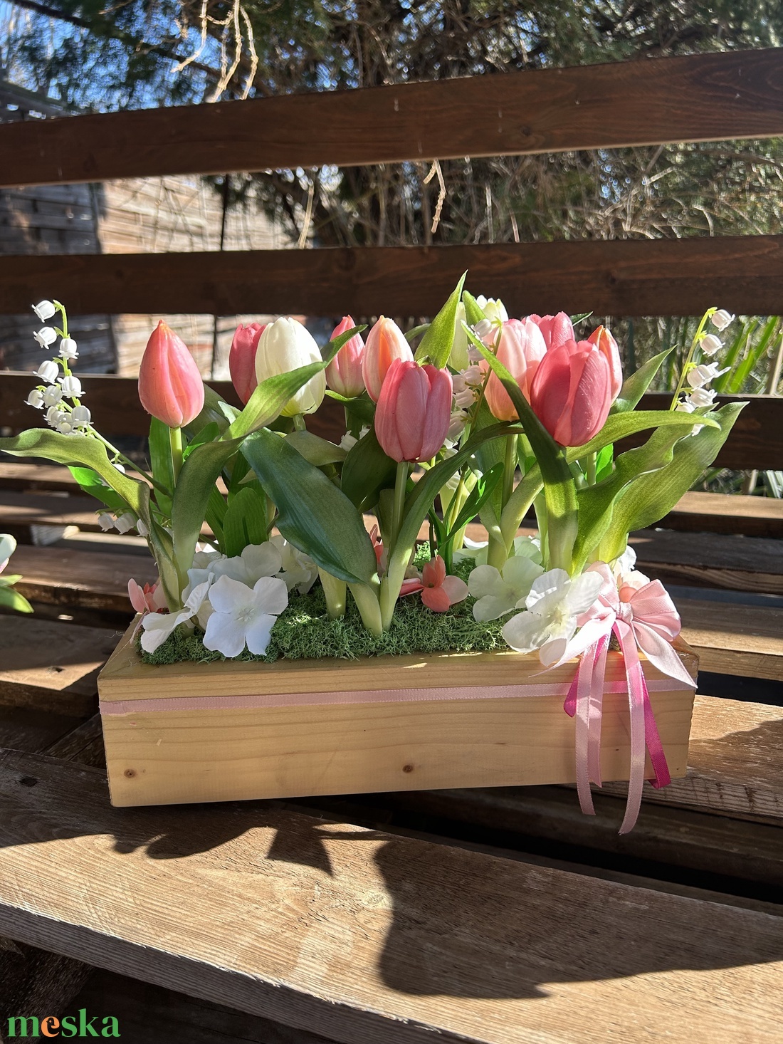 Tulipános tavaszi asztaldísz - otthon & életmód - dekoráció - asztal és polc dekoráció - asztaldísz - Meska.hu Tulipános tavaszi asztaldísz - otthon & életmód - dekoráció - asztal és polc dekoráció - asztaldísz - Meska.hu