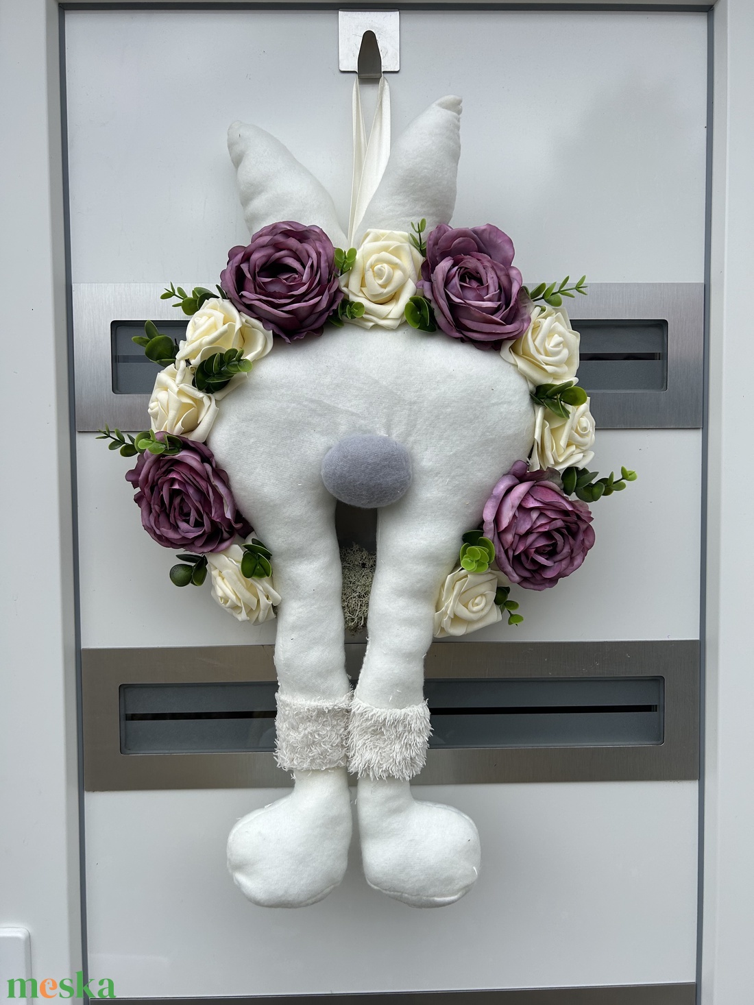Nagyméretű tavaszi ajtódísz - ünnepi díszek, dekorációk - húsvéti díszek és dekorációk - húsvéti ajtódísz, kopogtató - Meska.hu