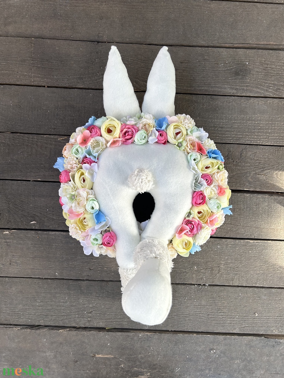 Vidám tavaszi ajtódísz - otthon & életmód - dekoráció - ajtó- és ablak dekoráció - ajtódísz & kopogtató - Meska.hu