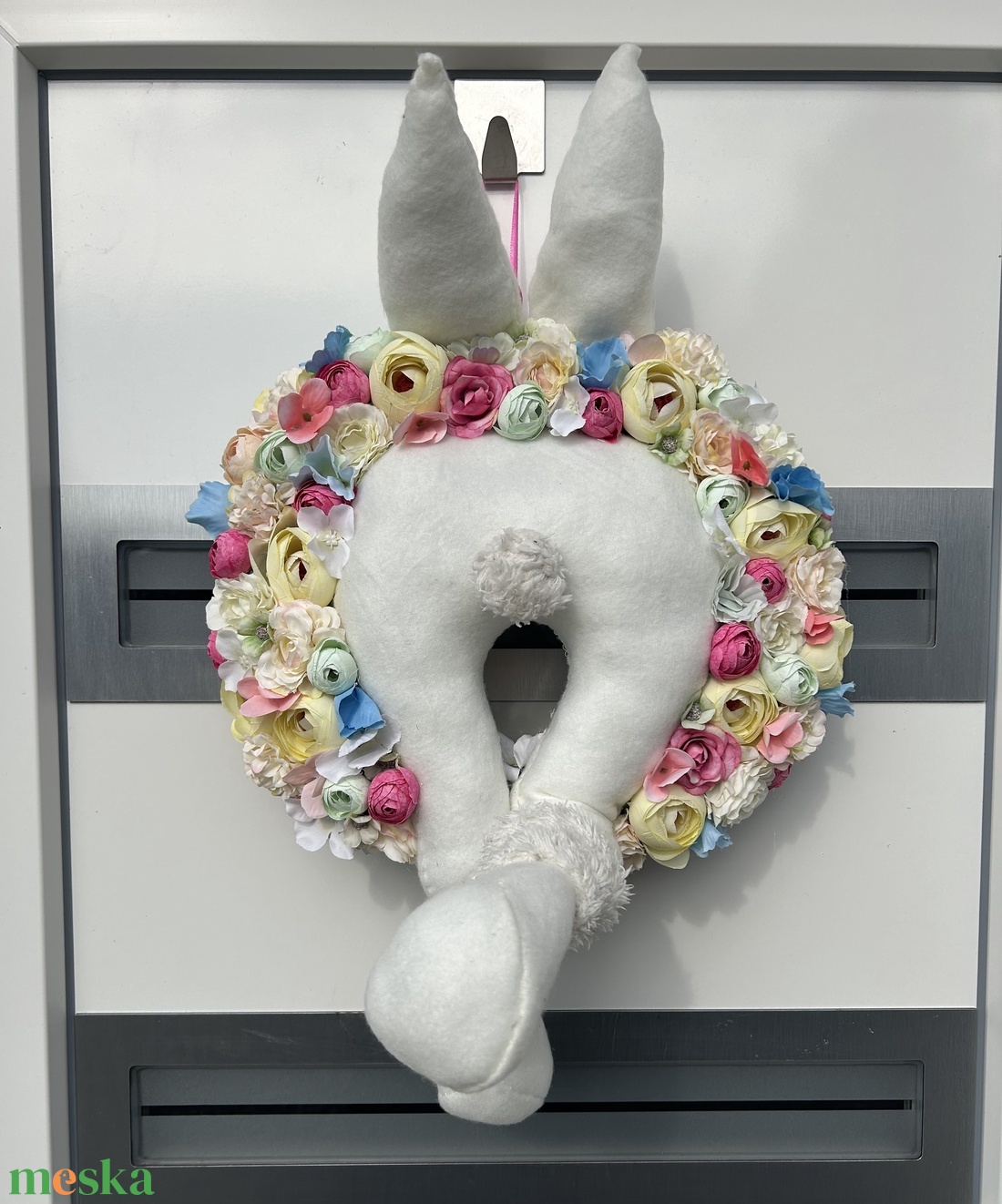 Vidám tavaszi ajtódísz - otthon & életmód - dekoráció - ajtó- és ablak dekoráció - ajtódísz & kopogtató - Meska.hu