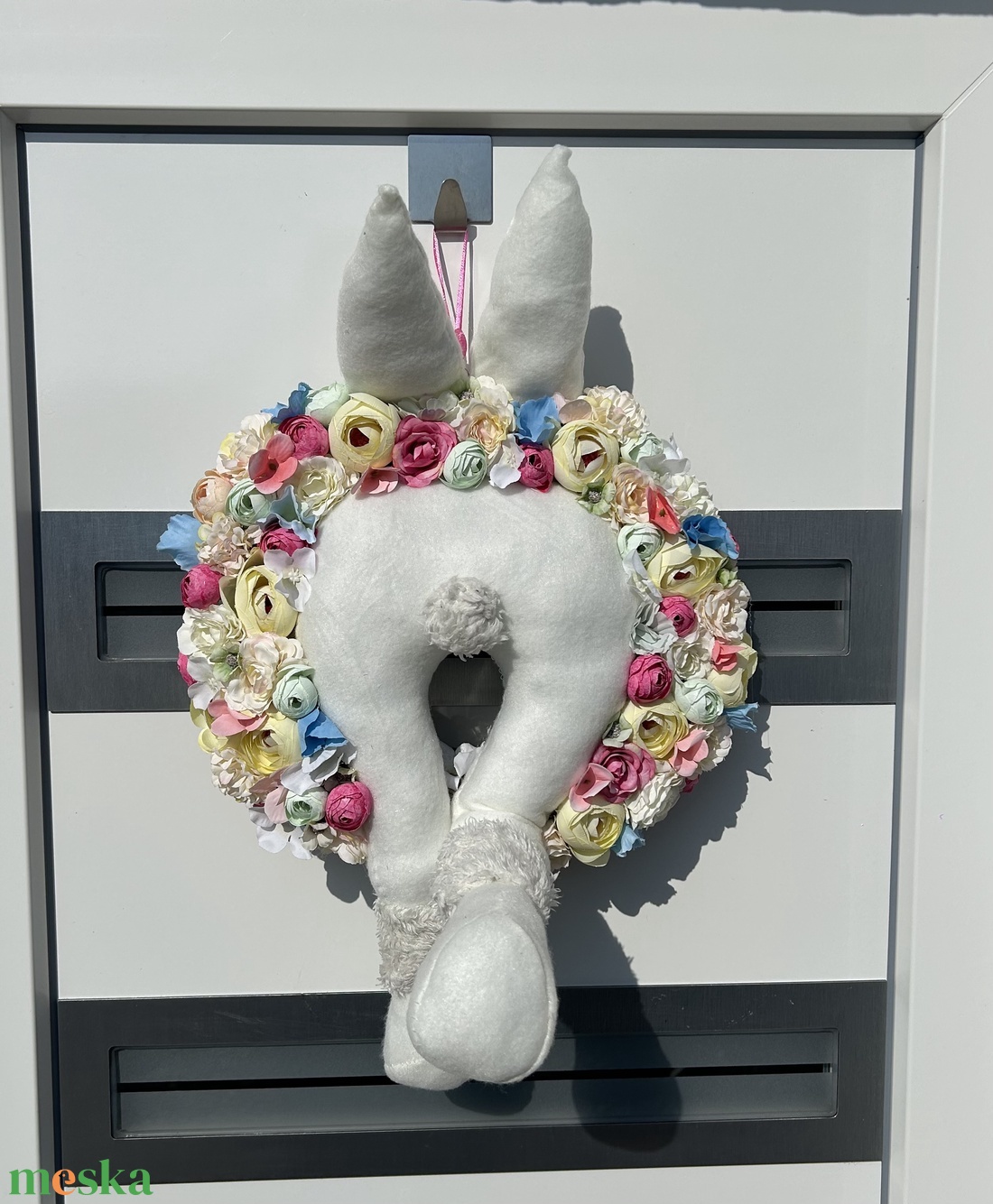 Vidám tavaszi ajtódísz - otthon & életmód - dekoráció - ajtó- és ablak dekoráció - ajtódísz & kopogtató - Meska.hu