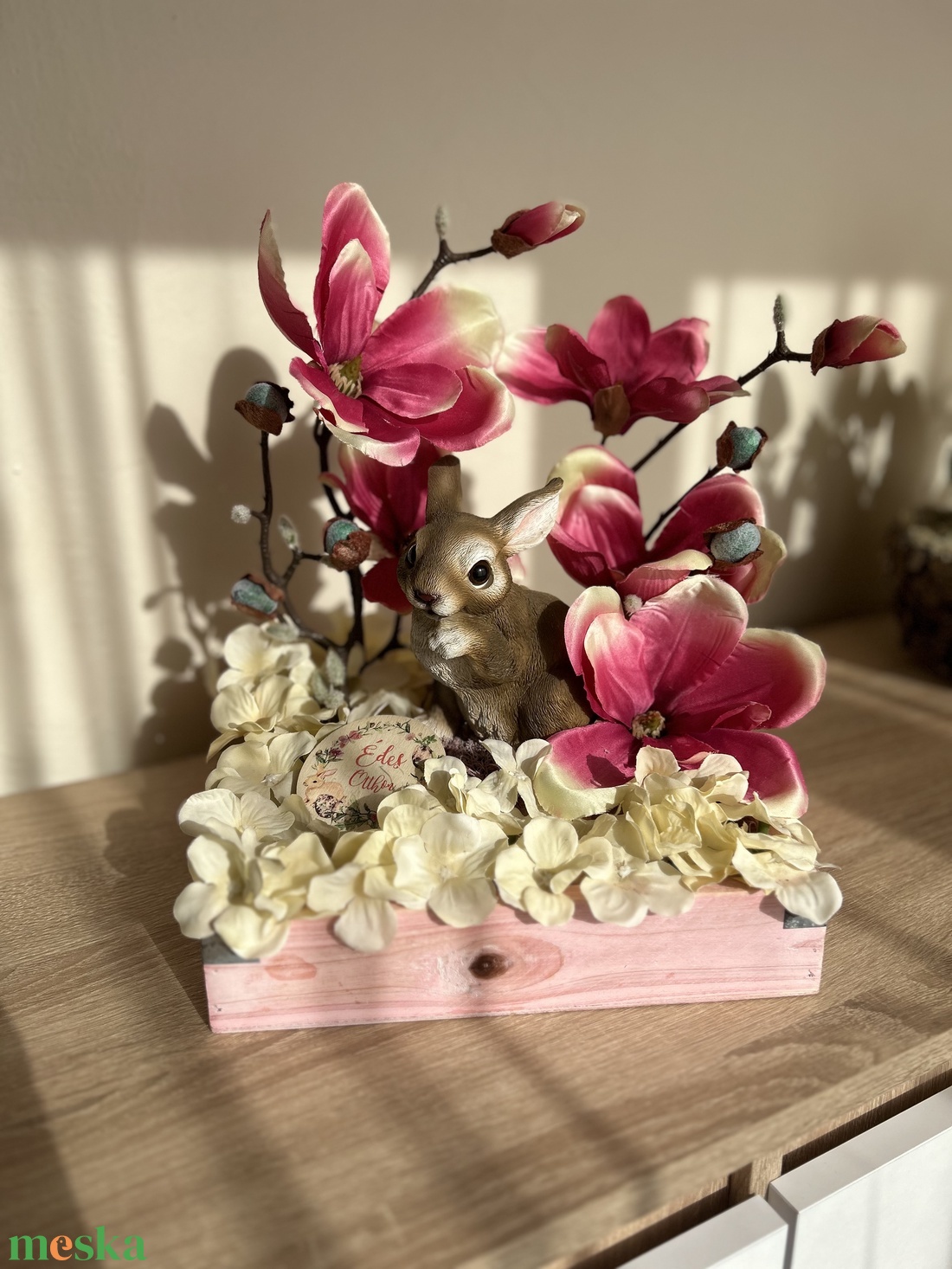 Tavaszi asztaldísz  - otthon & életmód - dekoráció - asztal és polc dekoráció - asztaldísz - Meska.hu