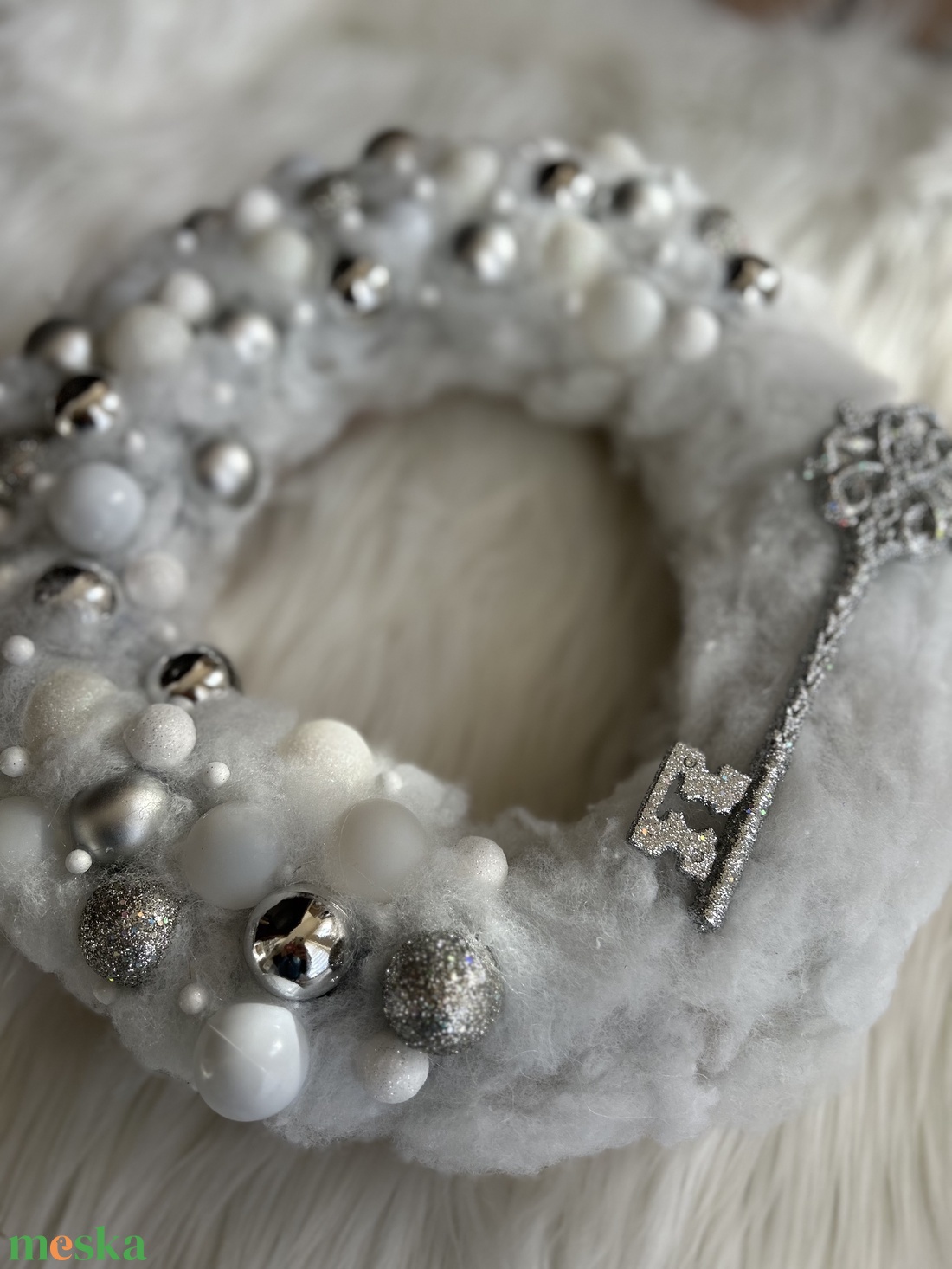 Hópihe ajtódísz  - karácsony - adventi díszek - adventi ajtódísz - Meska.hu