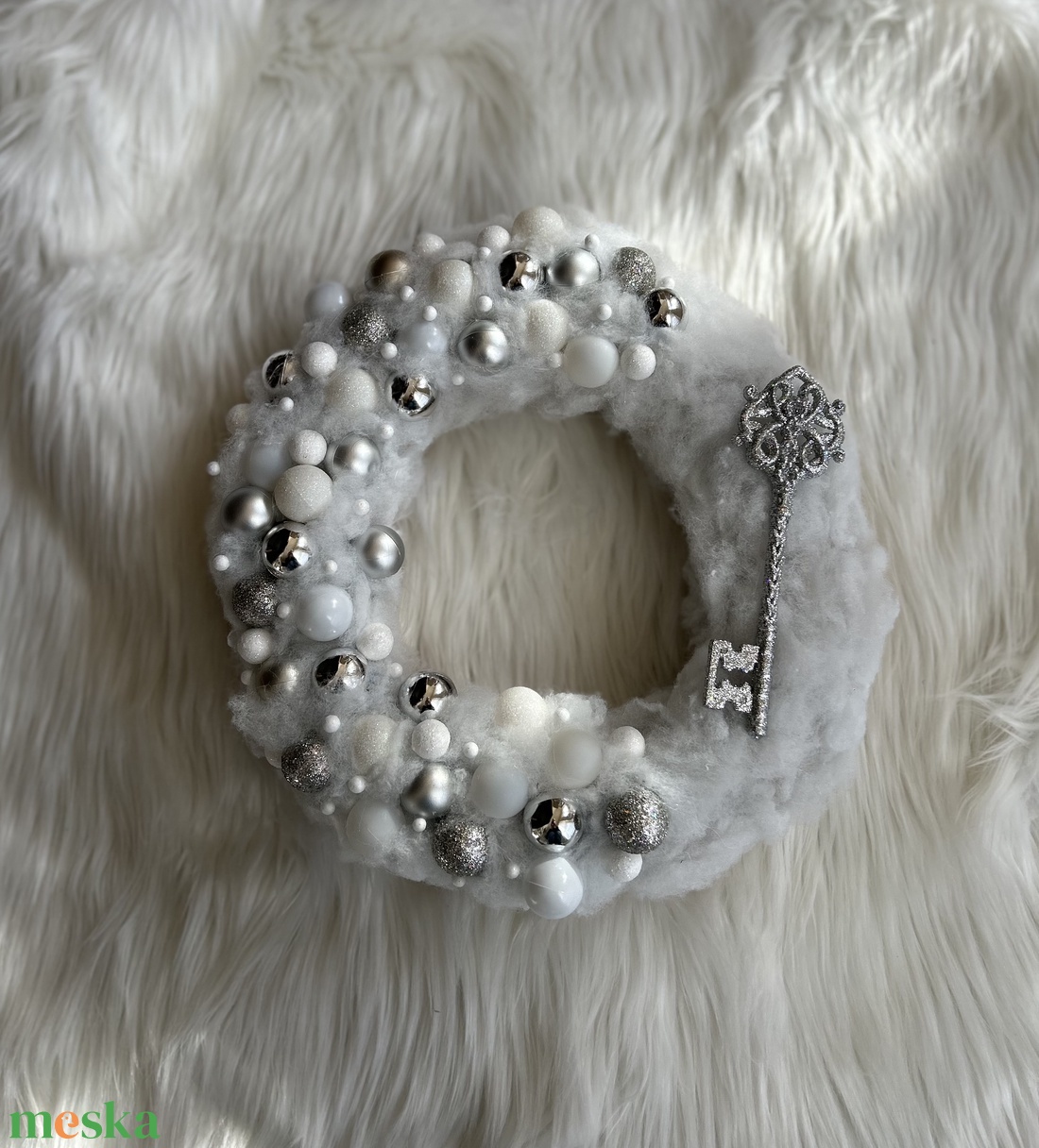 Hópihe ajtódísz  - karácsony - adventi díszek - adventi ajtódísz - Meska.hu