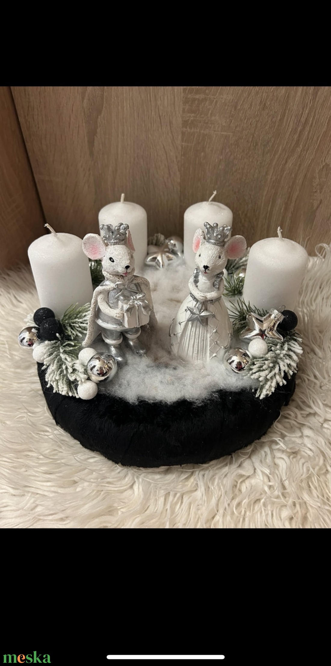 Adventi koszorú  - karácsony - adventi díszek - adventi gyertyadíszek és koszorúdíszek - Meska.hu