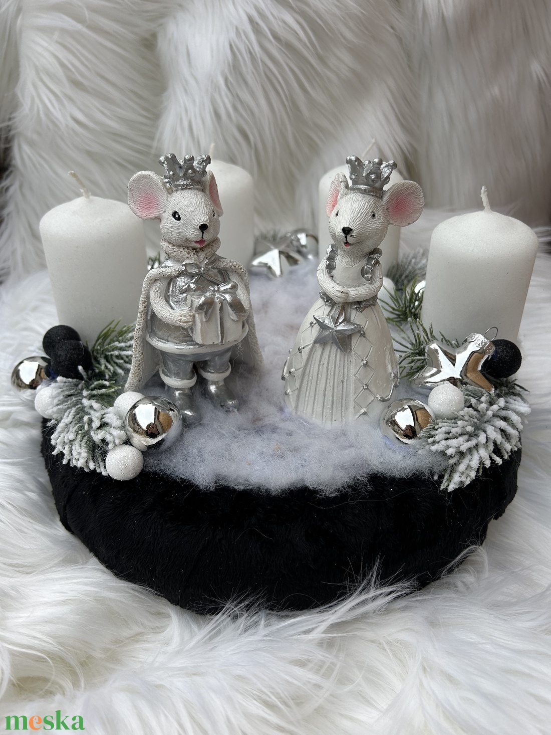 Adventi koszorú  - karácsony - adventi díszek - adventi gyertyadíszek és koszorúdíszek - Meska.hu