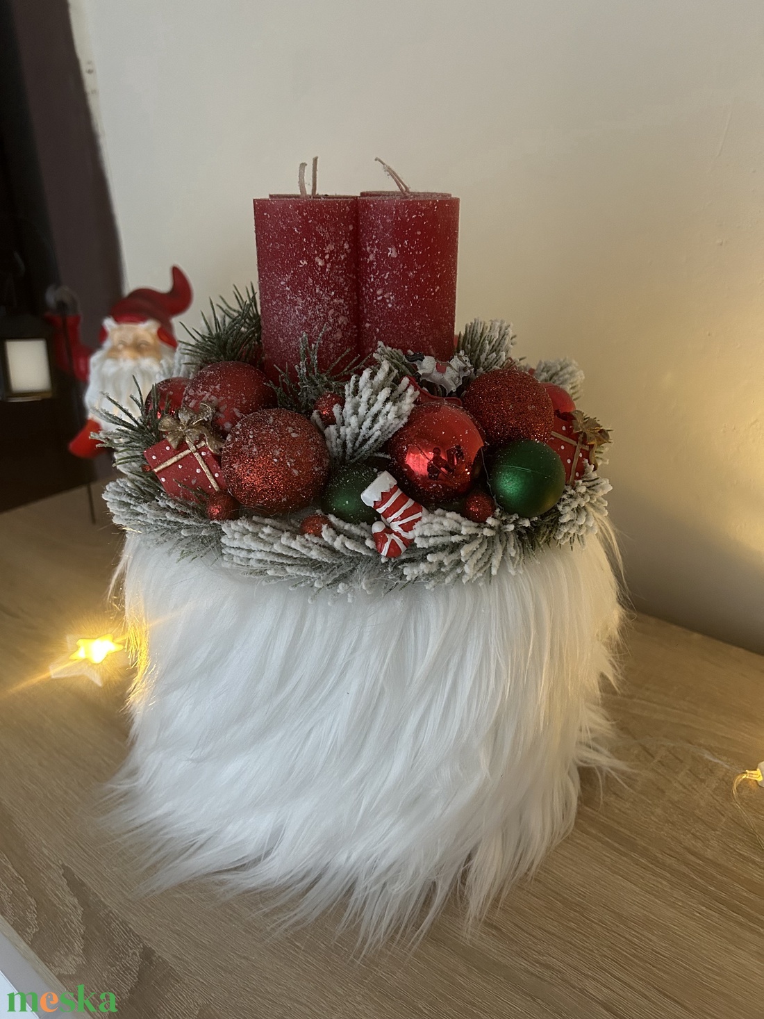 Adventi asztaldísz - karácsony - adventi díszek - adventi koszorú - Meska.hu