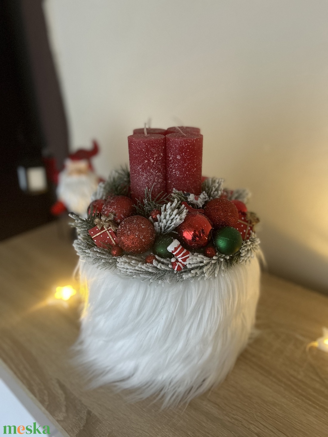 Adventi asztaldísz - karácsony - adventi díszek - adventi koszorú - Meska.hu