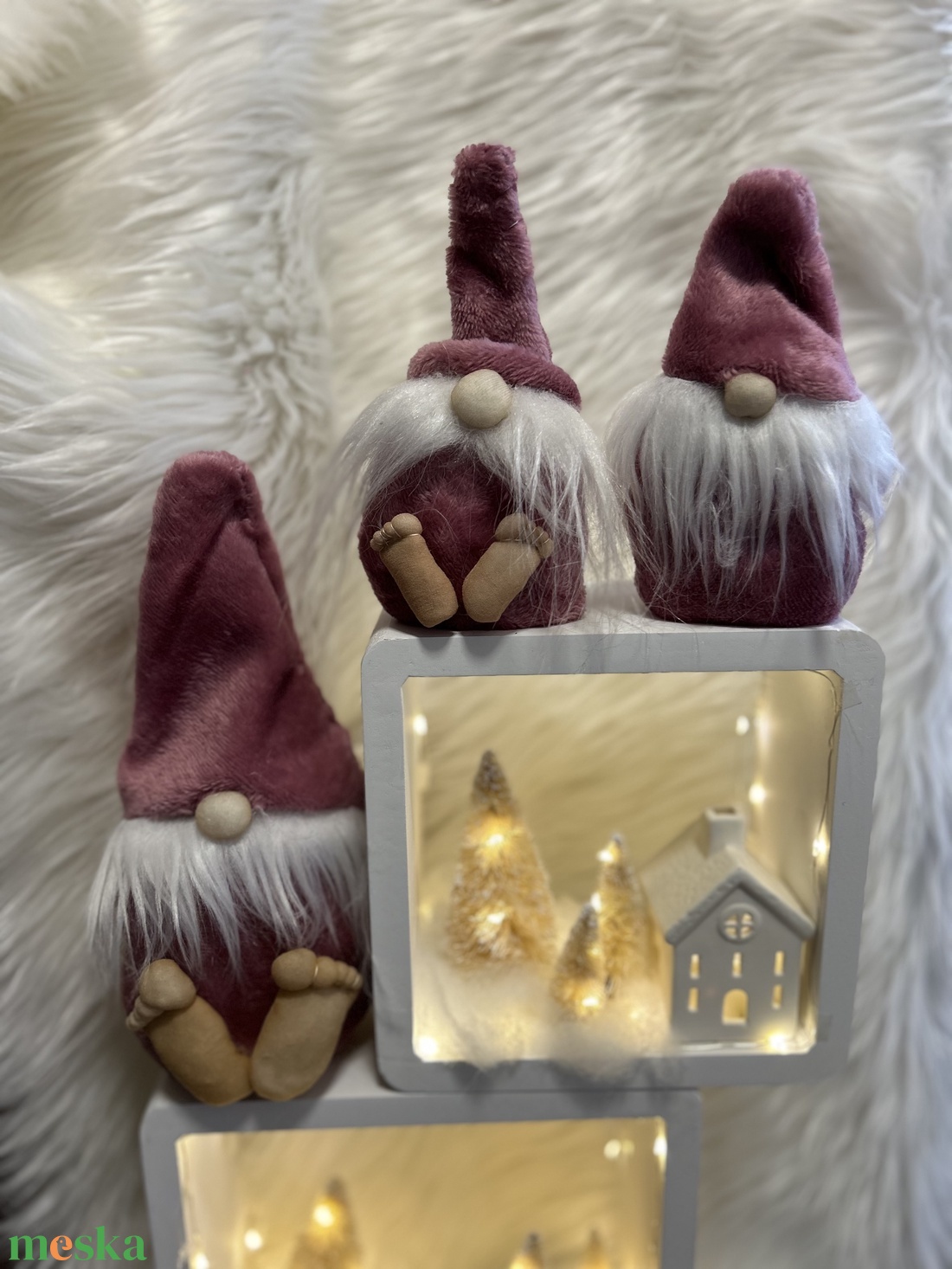 Karácsonyi manók - karácsony - karácsonyi lakásdekoráció - karácsonyi manók, figurák - Meska.hu