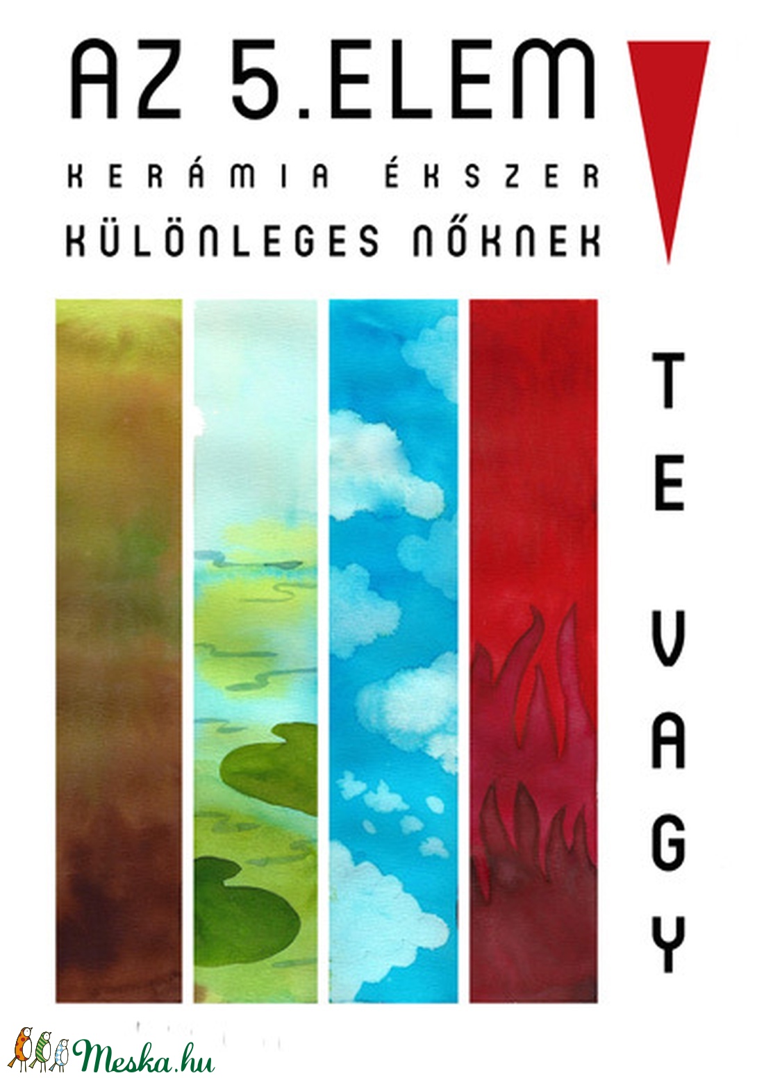 Dália nyaklánc- 5. elem kerámiaékszer  -  - Meska.hu
